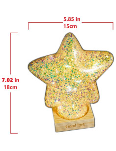 Lámpara de Mesa LED Estrella YUANHEN 15x7x19cm para Niños 2