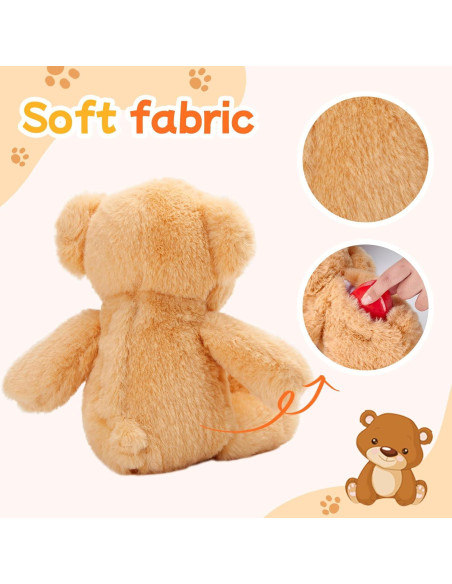 Oso de Peluche Grabador de Voz CozyWorld 30 cm Marrón