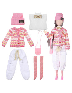 Ropa de Muñeca Geyoga 29 cm Conjunto Mono y Accesorios