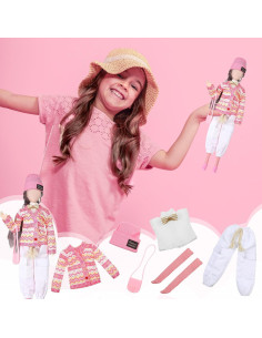 Ropa de Muñeca Geyoga 29 cm Conjunto Mono y Accesorios 2