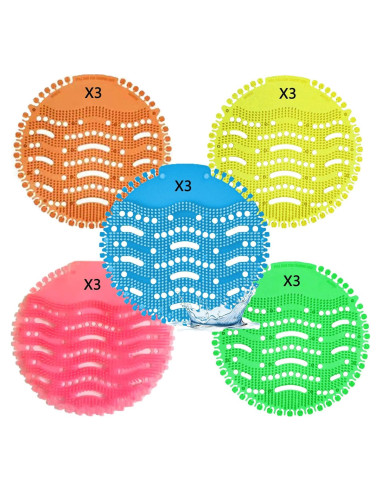 Pantallas de Urinal Antisalpicaduras VWXYZT 15 PCS Multicolor