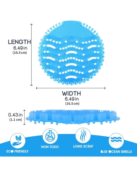 Pantallas de Urinal Antisalpicaduras VWXYZT 15 PCS Multicolor