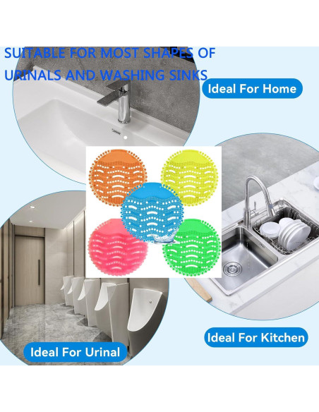 Pantallas de Urinal Antisalpicaduras VWXYZT 15 PCS Multicolor