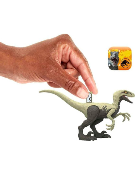 Jurassic World Dinosaurio Velociraptor Peligroso 18cm Mattel