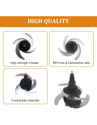 Cuchilla de 4 Hojas para Procesador Ninja 1.89L y 2.13L