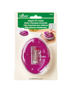 Caddy de Imán para Alfileres Clover Burdeos 18.4x11.8 cm