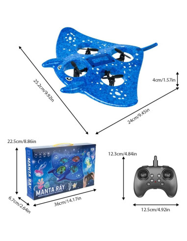 Avión RC Genérico HC-8060-1 con Giros 360 y Luz LED
