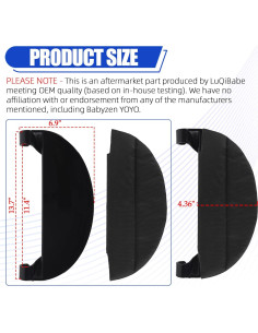 Reposa Piernas Acolchado LuQiBabe para Cochecito Babyzen YOYO 2
