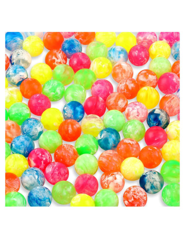 100 Pelotas Saltarinas de Goma Sumind 20 mm Colores Vivos