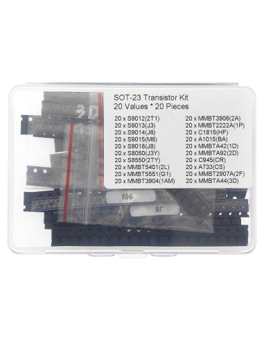 Kit de Transistores SMD 20 Valores HUABAN SOT-23 20 Piezas