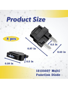 Kit de 8 Diodos Multifuncionales Mtuiewo 12135037 para Vehículos 2