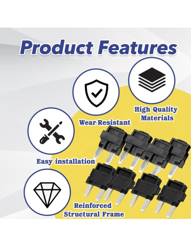 Kit de 8 Diodos Multifuncionales Mtuiewo 12135037 para Vehículos