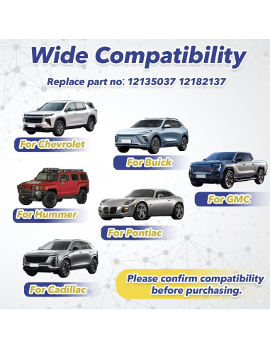 Kit de 8 Diodos Multifuncionales Mtuiewo 12135037 para Vehículos