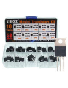 Kit 50 Transistores MOSFET VIBICCK IRFZ44N IRF510N y más