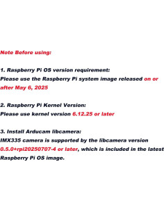 Cámara Arducam IMX415 8.3MP para Raspberry Pi - Bajo Luz 4K 2