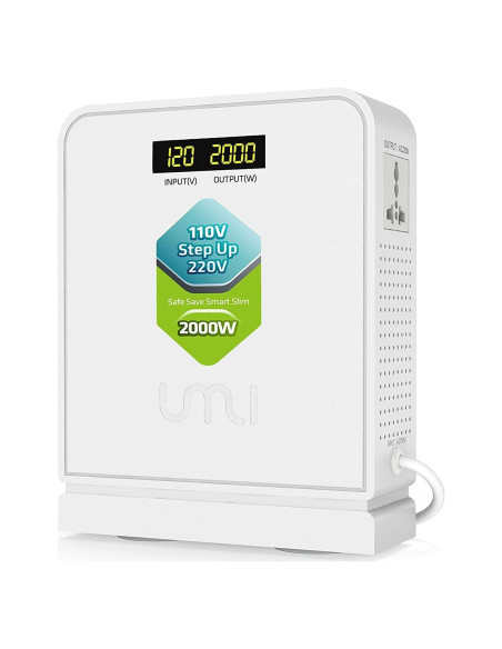 Convertidor de Voltaje UMI 2000W 110V a 220V - Transformador