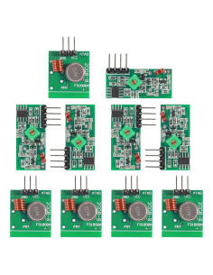 Kit 5 Pcs Módulos Transmisores y Receptores Inalámbricos 433MHz