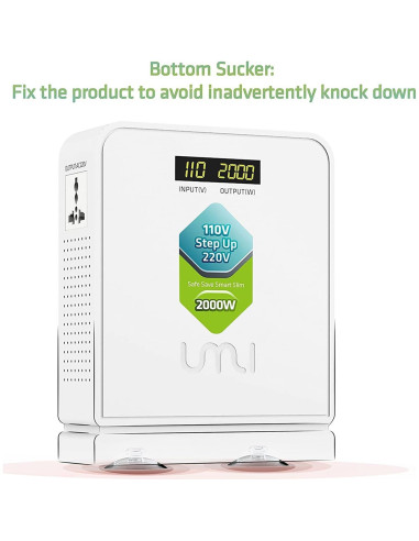 Convertidor de Voltaje UMI 2000W 110V a 220V - Transformador