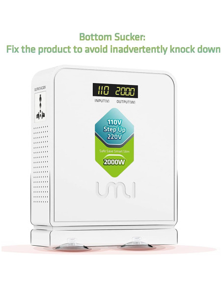 Convertidor de Voltaje UMI 2000W 110V a 220V - Transformador