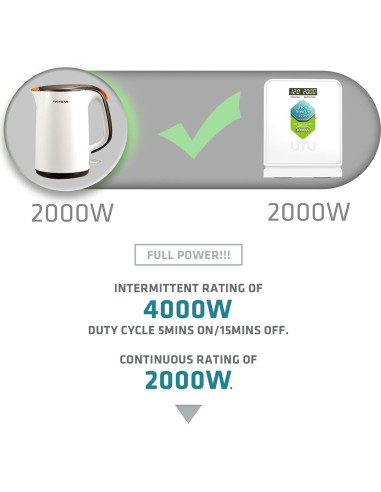 Convertidor de Voltaje UMI 2000W 110V a 220V - Transformador
