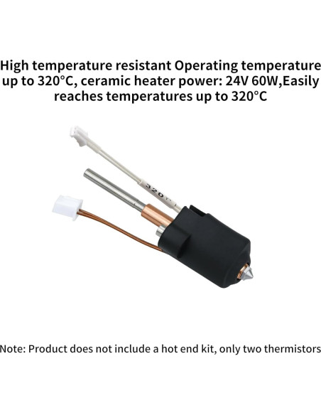 Repuesto Termistor 100K FYSETC K1 Max - 2 Piezas 6x10mm