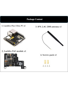 Kit de Desarrollo Luckfox Pico Ultra W con WiFi y PoE 2