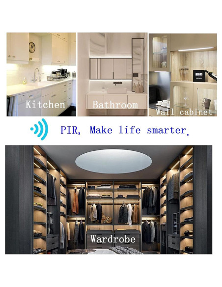 Interruptor de Sensor de Movimiento PIR HCSM 3 Piezas 1037