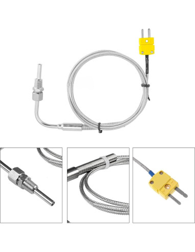 Termopar tipo K EGT Flylin 2 metros con conector NPT 1/8"