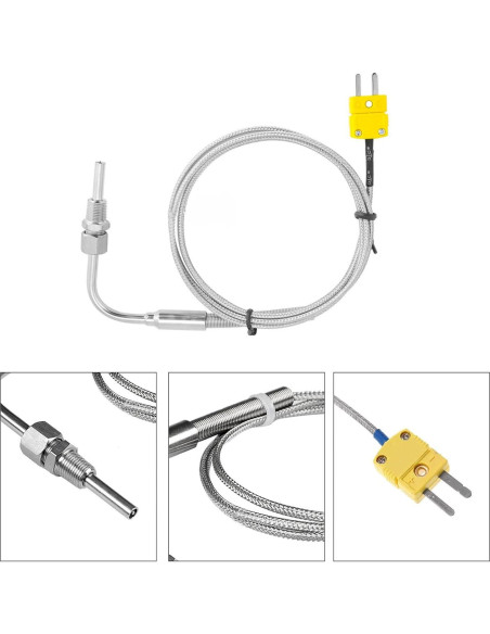 Termopar tipo K EGT Flylin 2 metros con conector NPT 1/8"