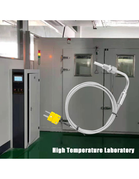 Termopar tipo K EGT Flylin 2 metros con conector NPT 1/8"