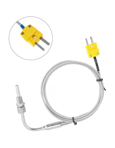 Termopar tipo K EGT Flylin 2 metros con conector NPT 1/8"