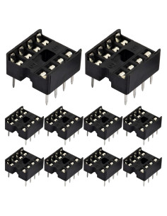 Adaptador Zócalo IC DIP 8 Pines Soldadura Naughtystarts - 10 Piezas
