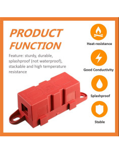 Soporte de Fusible Mega HUAREW - Paquete de 2 Unidades 2