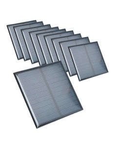 10 Paneles Solares Policristalinos Ailejia 4V 150mA 70mm
