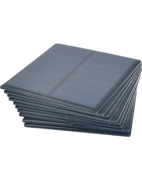 10 Paneles Solares Policristalinos Ailejia 4V 150mA 70mm