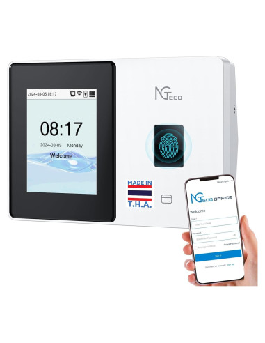 Reloj de Control de Asistencia NGTeco TC2 con Huella Dactilar