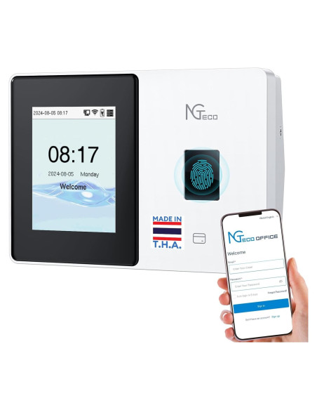 Reloj de Control de Asistencia NGTeco TC2 con Huella Dactilar