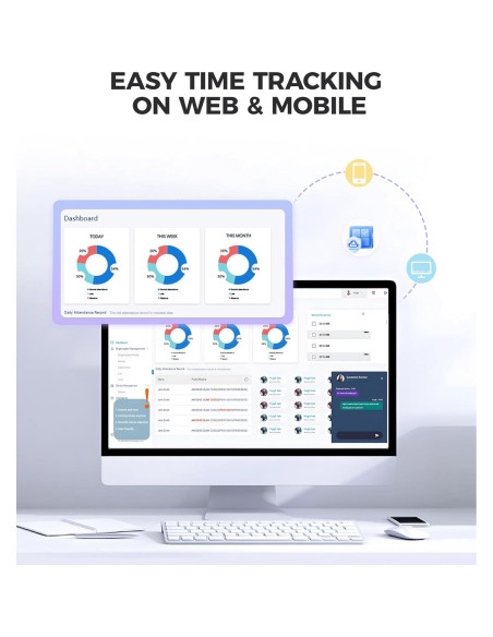 Reloj de Control de Asistencia NGTeco TC2 con Huella Dactilar