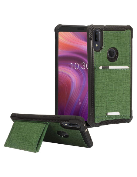 Funda híbrida denim CELZEN para Alcatel 3V 5032W con bolsillo