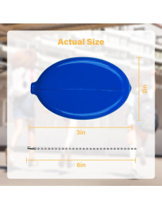 Monedero Ovalado de Goma DEEZOMO 3 Piezas 5x7.6cm Colores 2