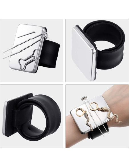 2 Piezas Pulsera Magnética de Silicona WILLBOND para Costura