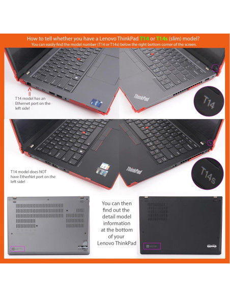 Funda mCover Rosa para Lenovo ThinkPad T14s Slim Gen 3/4