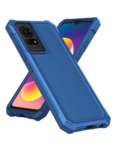 Funda protectora TCL K24/K23 con vidrio templado azul Funda protectora TCL K24/K23 con vidrio templado azul