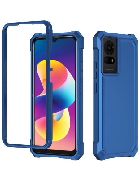 Funda protectora TCL K24/K23 con vidrio templado azul Funda protectora TCL K24/K23 con vidrio templado azul