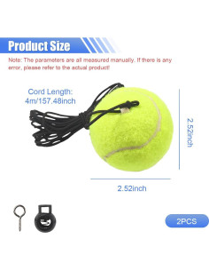 2PCS Pelota de Ayuda de Estacionamiento DUSCOKE - Amarillo 2