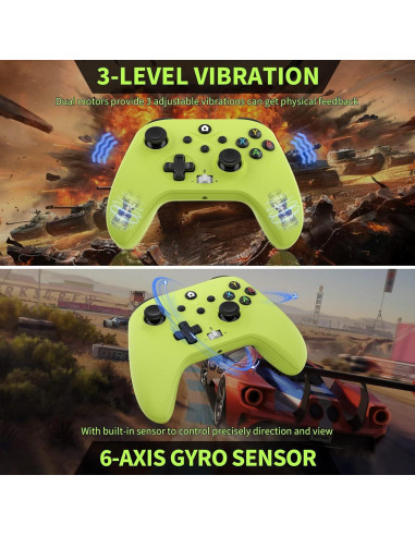 Controlador Inalámbrico Nonbliep Verde para Xbox Series X/S/One