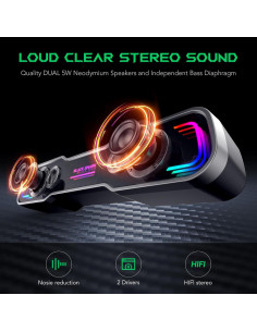 Altavoces Bluetooth Black Shark BS-SP1 con RGB y Bajo Profundo 2