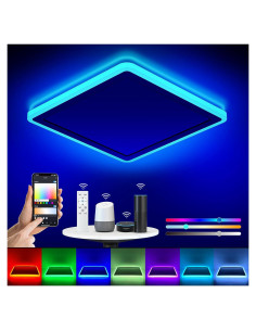 Luz de Techo LED Inteligente Annaror 33cm RGB Control Remoto