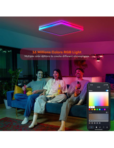 Luz de Techo LED Inteligente Annaror 33cm RGB Control Remoto 2