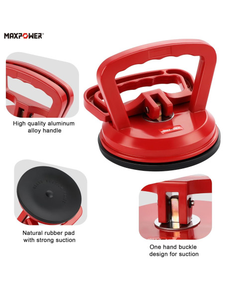 Elevador de Ventosas MAXPOWER 2 Piezas 120 mm 49.9 kg